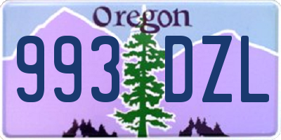 OR license plate 993DZL