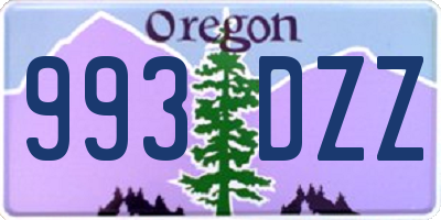 OR license plate 993DZZ