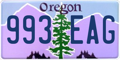 OR license plate 993EAG