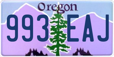 OR license plate 993EAJ