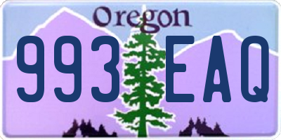 OR license plate 993EAQ