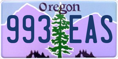 OR license plate 993EAS