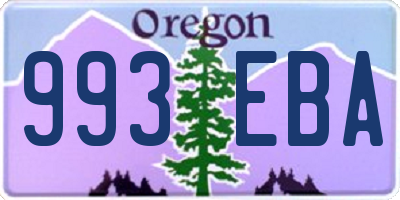 OR license plate 993EBA