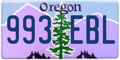 OR license plate 993EBL