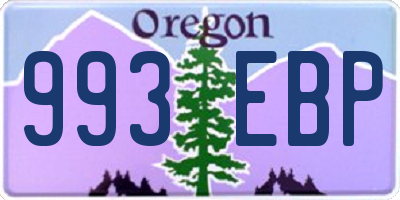 OR license plate 993EBP