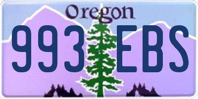 OR license plate 993EBS