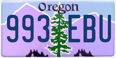 OR license plate 993EBU