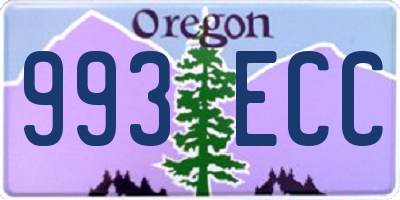 OR license plate 993ECC