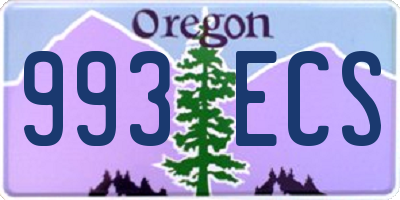 OR license plate 993ECS