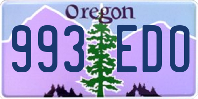 OR license plate 993EDO
