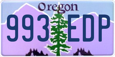 OR license plate 993EDP