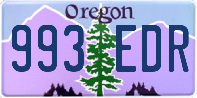 OR license plate 993EDR