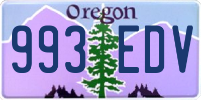 OR license plate 993EDV