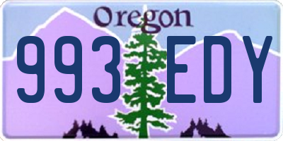 OR license plate 993EDY