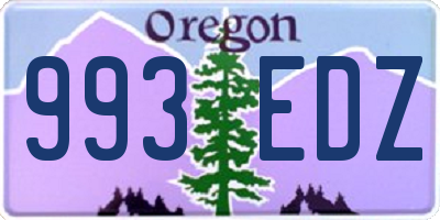 OR license plate 993EDZ