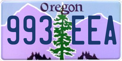 OR license plate 993EEA