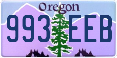 OR license plate 993EEB