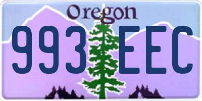 OR license plate 993EEC