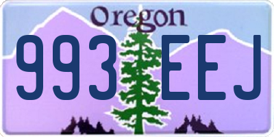 OR license plate 993EEJ