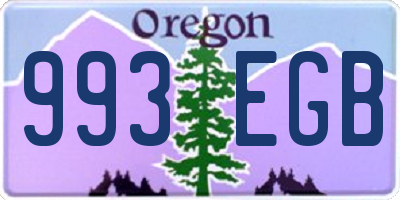 OR license plate 993EGB