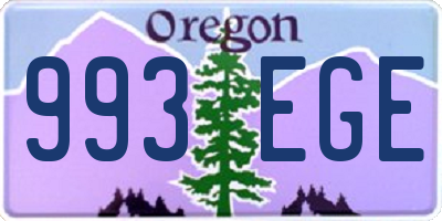 OR license plate 993EGE