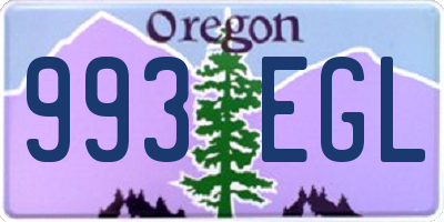 OR license plate 993EGL