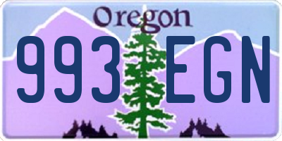 OR license plate 993EGN
