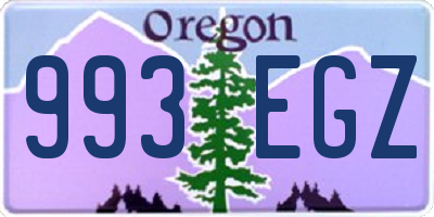 OR license plate 993EGZ