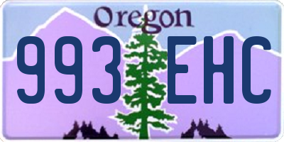 OR license plate 993EHC