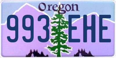 OR license plate 993EHE