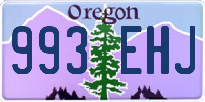 OR license plate 993EHJ