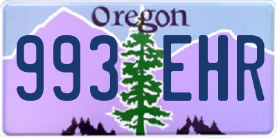 OR license plate 993EHR