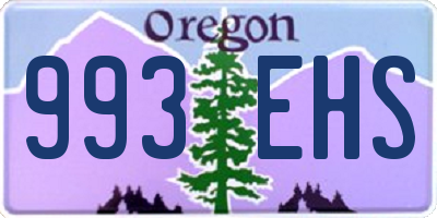 OR license plate 993EHS