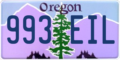 OR license plate 993EIL