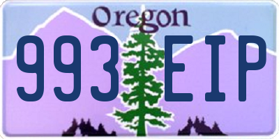 OR license plate 993EIP