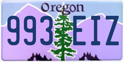 OR license plate 993EIZ
