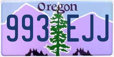 OR license plate 993EJJ