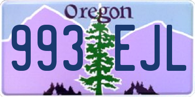 OR license plate 993EJL