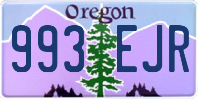 OR license plate 993EJR