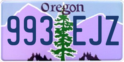 OR license plate 993EJZ