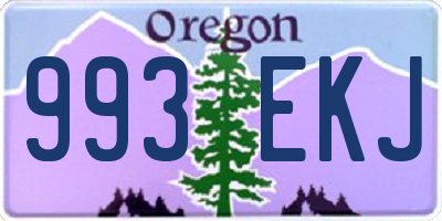 OR license plate 993EKJ