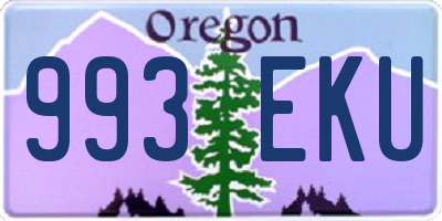 OR license plate 993EKU