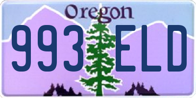 OR license plate 993ELD