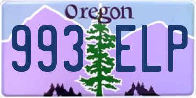 OR license plate 993ELP