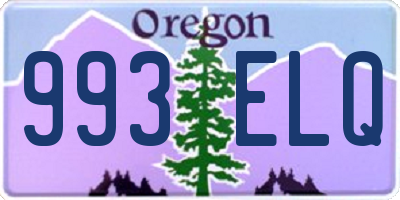 OR license plate 993ELQ
