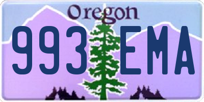 OR license plate 993EMA