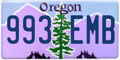 OR license plate 993EMB