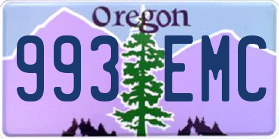 OR license plate 993EMC