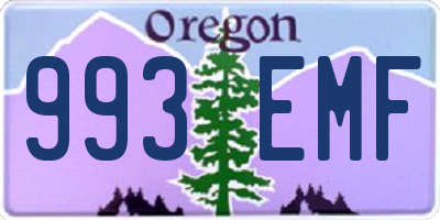 OR license plate 993EMF