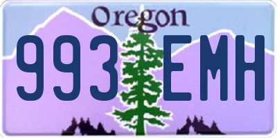 OR license plate 993EMH
